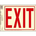 Hy-Ko Exit (6In Letters) Photoluminescent Sign 8" x 10", 10PK A11501